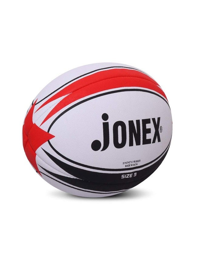 Jonex JJ Jonex Rugby Ball Size 5, Multicolor - Image 2
