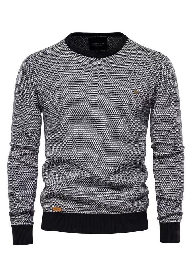 FD Fall/Winter Fashion Men's Round Neck Sweater