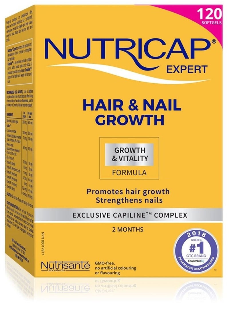 Nutricap Hair and Nail Growth Development (120 Capsules)  - Image 1