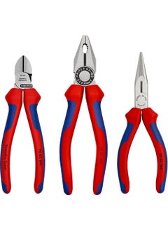 KNIPEX Pliers 180 mm + Side Cutter 160 mm + Nose Pliers 160 mm 3-Piece Set  - Image 1