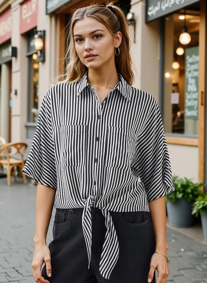 Lee Cooper Lee Cooper Striped Shirt with Pockets