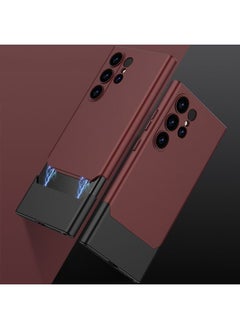 Case Cover For Samsung Galaxy S24 Ultra 5G GKK Mortise-Tenon Connection Contrast Color Shockproof Phone Case Red