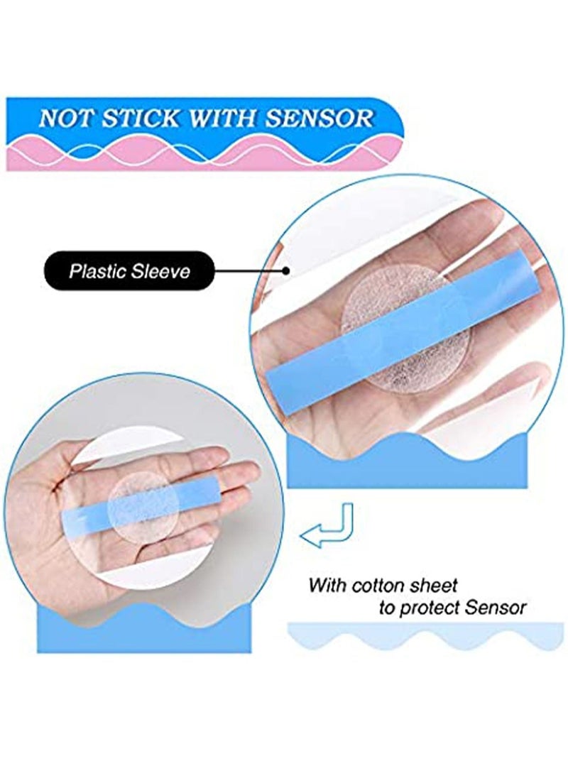Generic - 20 Pack Sensor Covers Compatible with Freestyle Libre 1/2/3,Waterproof CGM Sensor Patches,Glucose Monitor Protector Long Lasting Without Hole (Blue) - Image 1