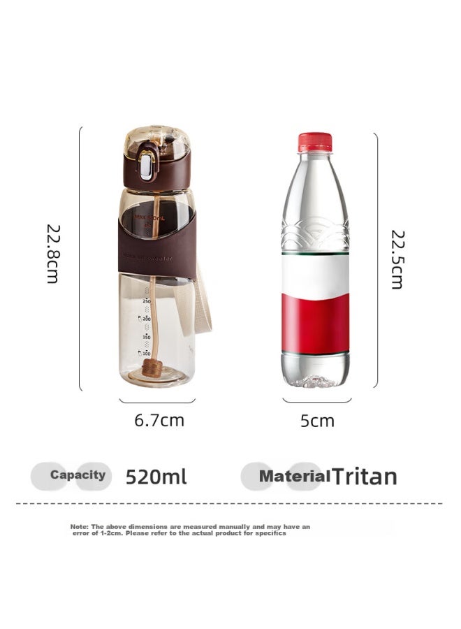 Cica Straw Cup For Pregnant And Postpartum Women, Lying Drinking Cup With Scale, Heat-resistant Water Bottle For Adults And Childre - Image 1