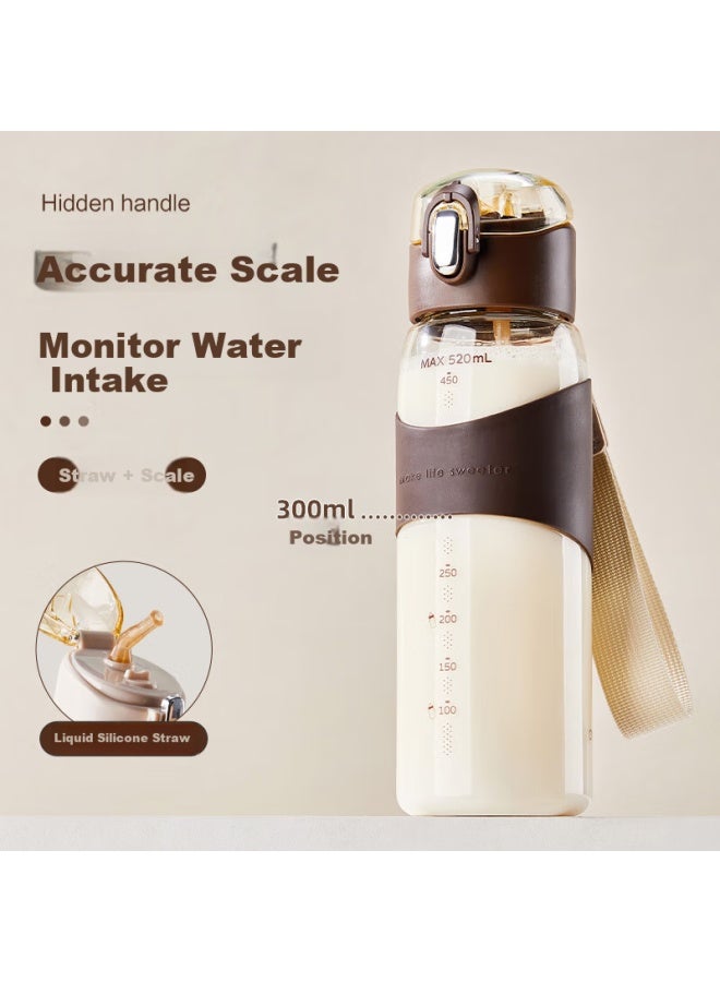 Cica Straw Cup For Pregnant And Postpartum Women, Lying Drinking Cup With Scale, Heat-resistant Water Bottle For Adults And Childre - Image 3