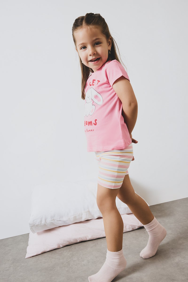 DeFacto Baby Girl 2 piece Regular Fit Animal Knitted Pyjamas  - Image 3