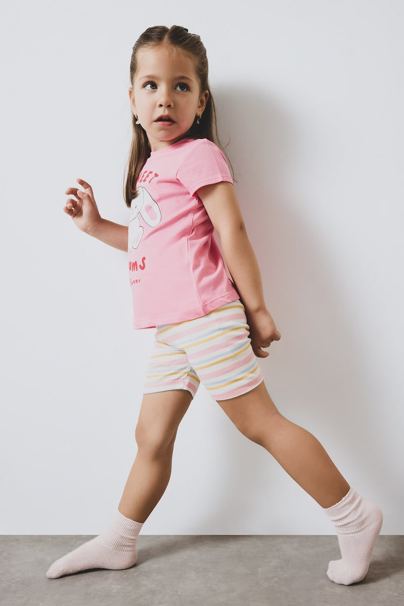 DeFacto Baby Girl 2 piece Regular Fit Animal Knitted Pyjamas  - Image 4