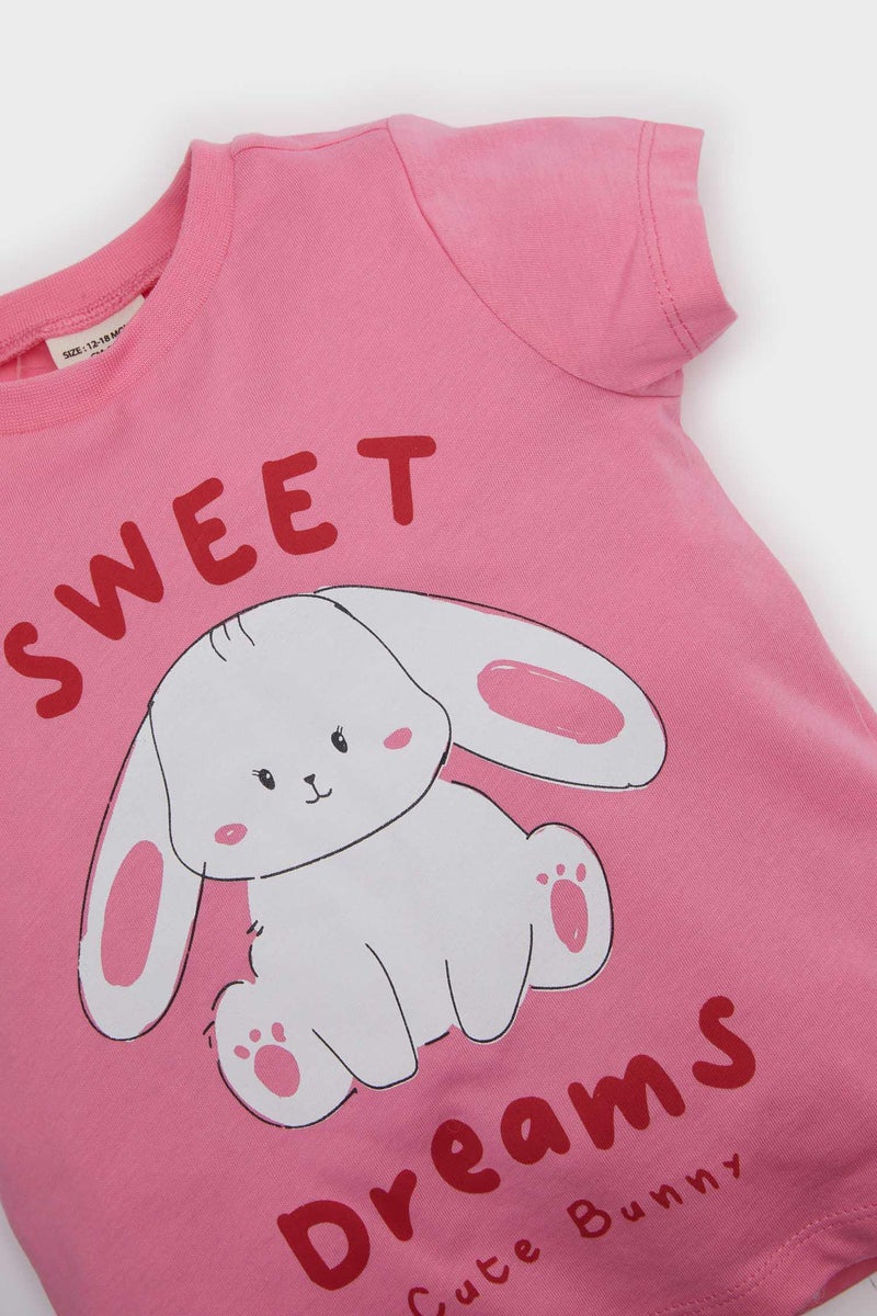 DeFacto Baby Girl 2 piece Regular Fit Animal Knitted Pyjamas  - Image 5