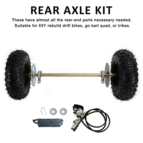 Bruce & Shark 29" Rear Axle Assembly Complete Wheel Hub Kit for Go Kart Quad Trike Drift Bikes go kart wheels go kart rear axle kit - Image 2
