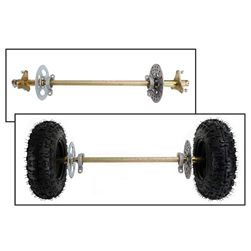 Bruce & Shark 29" Rear Axle Assembly Complete Wheel Hub Kit for Go Kart Quad Trike Drift Bikes go kart wheels go kart rear axle kit - Image 3