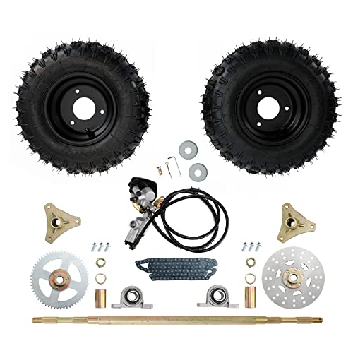 Bruce & Shark 29" Rear Axle Assembly Complete Wheel Hub Kit for Go Kart Quad Trike Drift Bikes go kart wheels go kart rear axle kit - Image 1