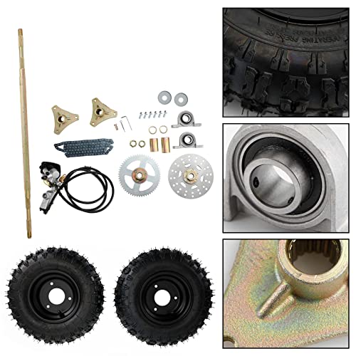 Bruce & Shark 29" Rear Axle Assembly Complete Wheel Hub Kit for Go Kart Quad Trike Drift Bikes go kart wheels go kart rear axle kit - Image 4
