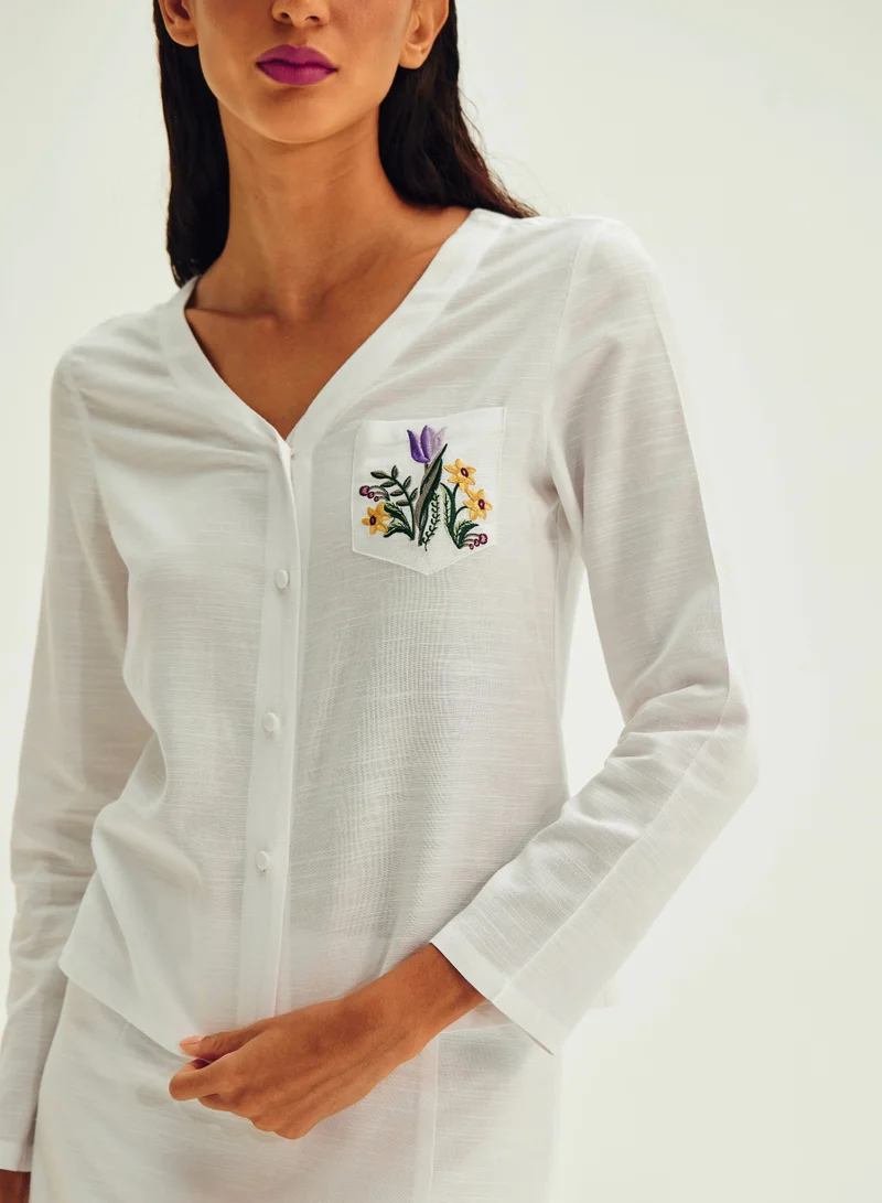 أشيتا فرنانديز Relaxed Button-Down Shirt