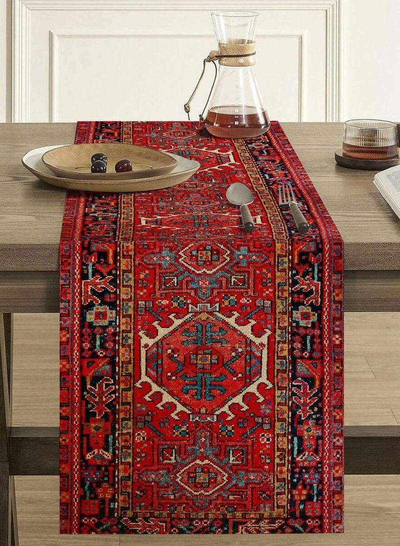Tablecloth with an old bohemian design suitable for the Ramadan table or any other occasions. Dimensions (183*33) - Image 1