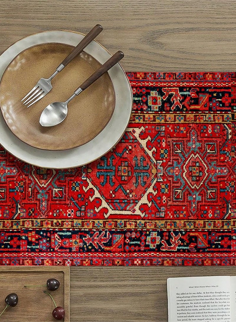 Tablecloth with an old bohemian design suitable for the Ramadan table or any other occasions. Dimensions (183*33) - Image 3