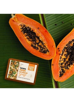 Speaking Tree Youthful Papaya Handmade Soap 100 Gms (Pack Of 3)  - Image 5