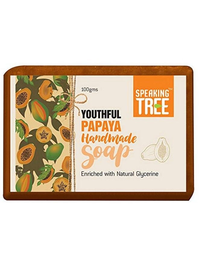 Speaking Tree - Youthful Papaya Handmade Soap 100 Gms (Pack Of 3) - Image 1