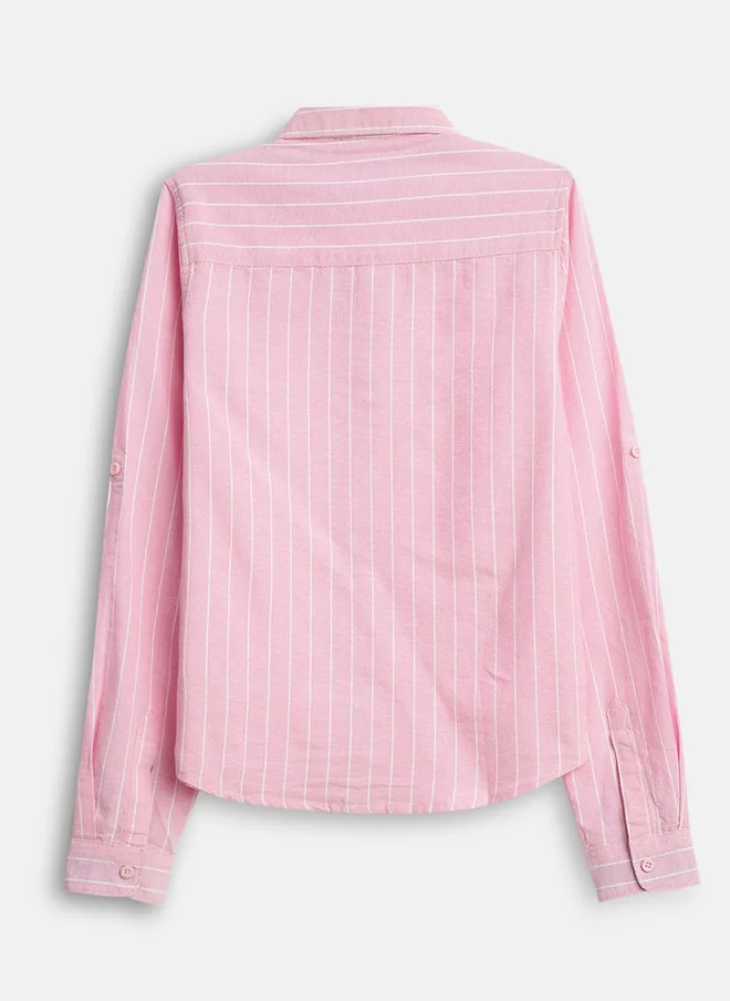 بونكيدز BONKIDS Boys Opaque Striped Casual Shirt