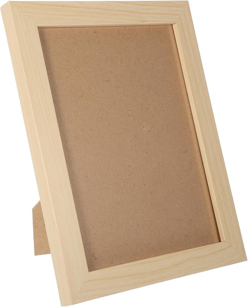 Healeved Wood Photo Frame 8-inch Tabletop and Wall Hanging Picture Display Frame Natural Wood Color for Home Décor - Image 1