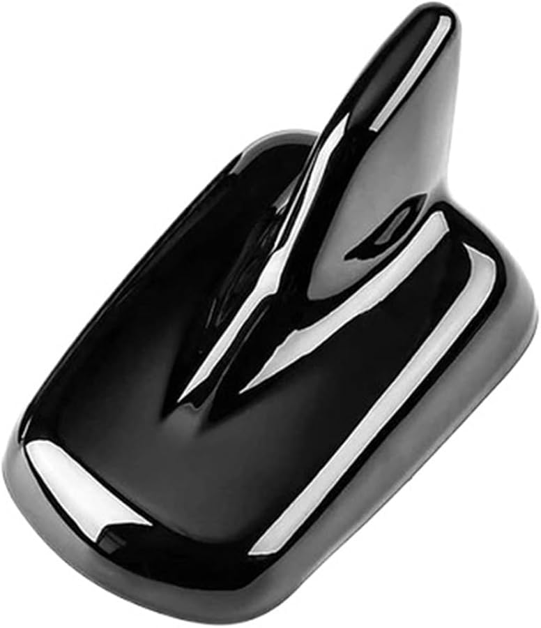 Black Carbon Fiber ABS Shark Fin Antenna Cover Compatible For Audi A4 A5 A6 Q2 Q3 Q5 Q8 - Image 1