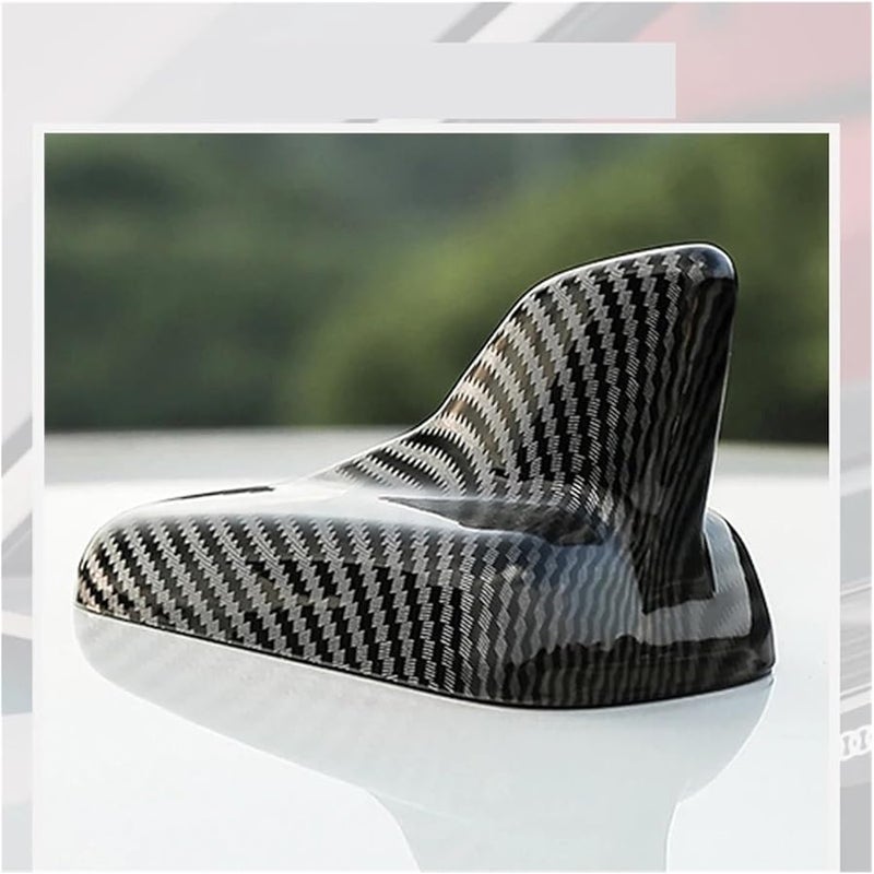 Black Carbon Fiber ABS Shark Fin Antenna Cover Compatible For Audi A4 A5 A6 Q2 Q3 Q5 Q8 - Image 3
