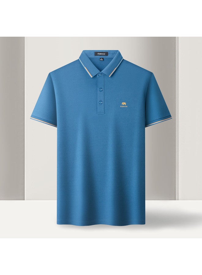 Fomoce summer Men's Business Polo Shirt - Image 4