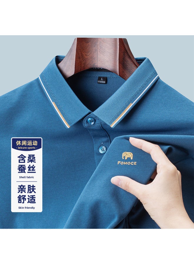 Fomoce summer Men's Business Polo Shirt - Image 2