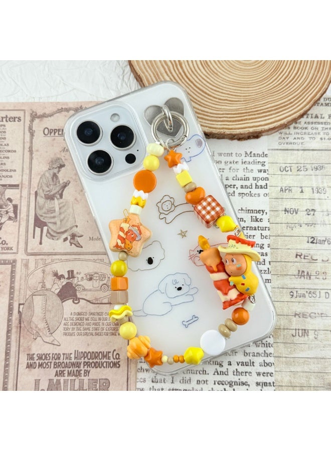 NIBEMINENT Phone Charm/ Chain Strap for Women Girls， Cute Cartoon Characters Cell Phone Case Lanyard Wrist Strap