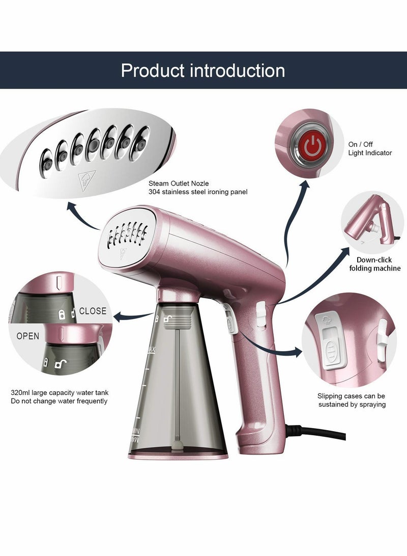 1500W Handheld Portable Garment Steamer for Quick and Easy Wrinkle Removal  - Image 4