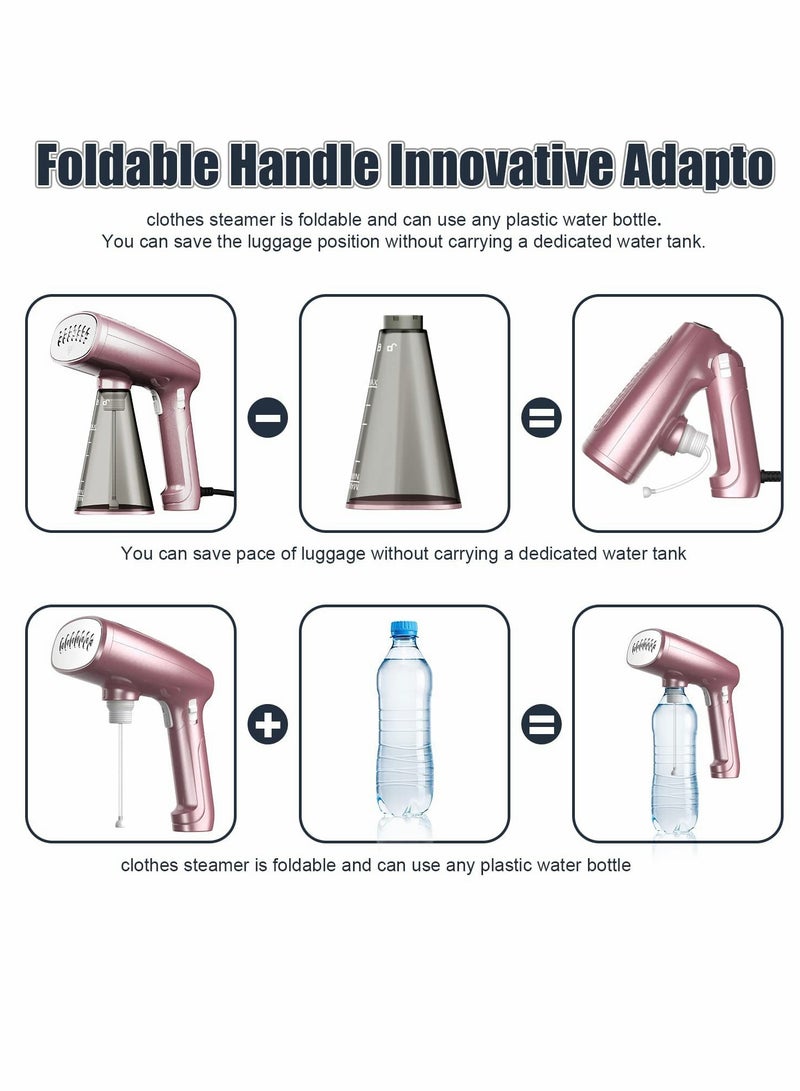 1500W Handheld Portable Garment Steamer for Quick and Easy Wrinkle Removal  - Image 2