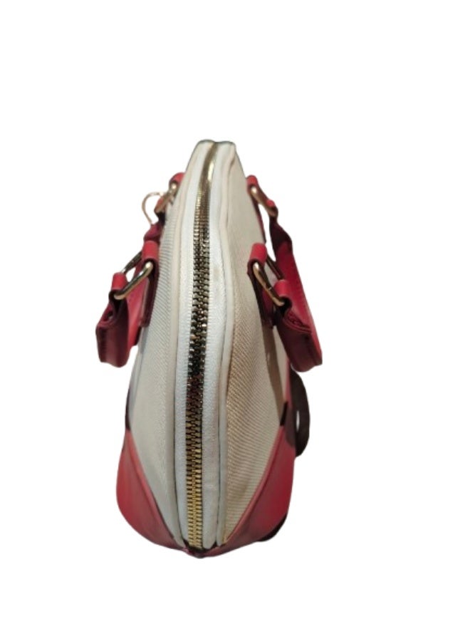 Miu Miu Luxury women's handbag in beige and burgundy - Image 2