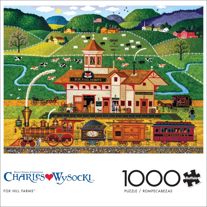 Buffalo Games - Charles Wysocki - Fox Hill Farms - 1000 Piece Jigsaw Puzzle - Image 2