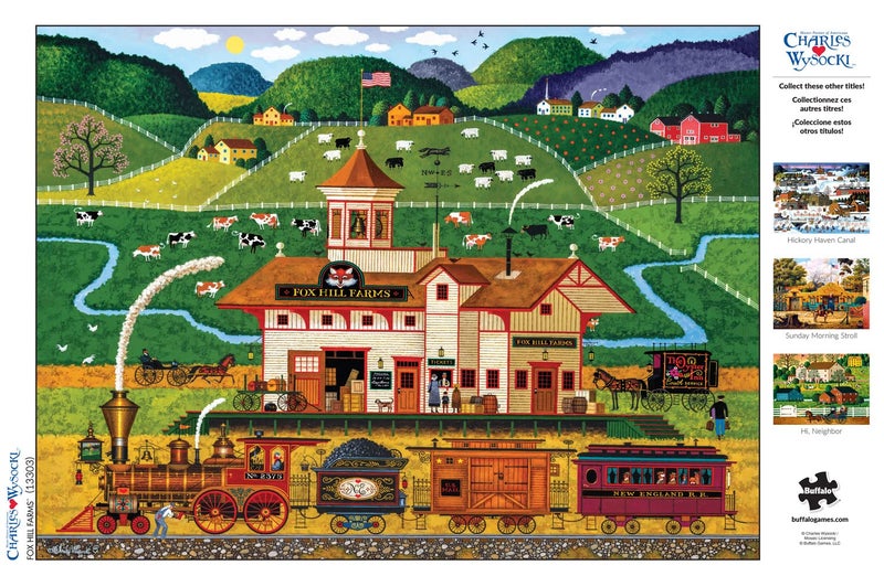 Buffalo Games - Charles Wysocki - Fox Hill Farms - 1000 Piece Jigsaw Puzzle - Image 5