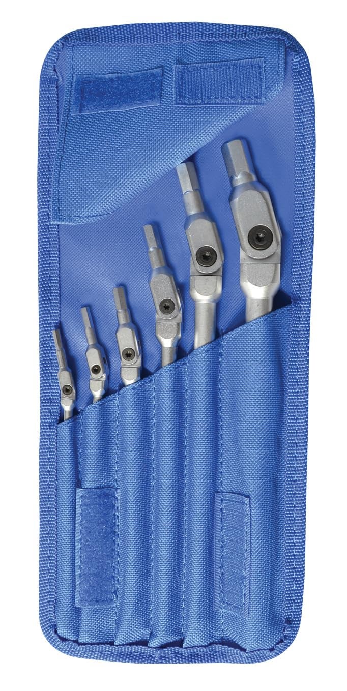 Bondhus K10 Hex-Pro Pivot Head Wrench Set Incl Sizes: 3 4 5 6 8 & 10Mm 6Pc Multicolor One Size