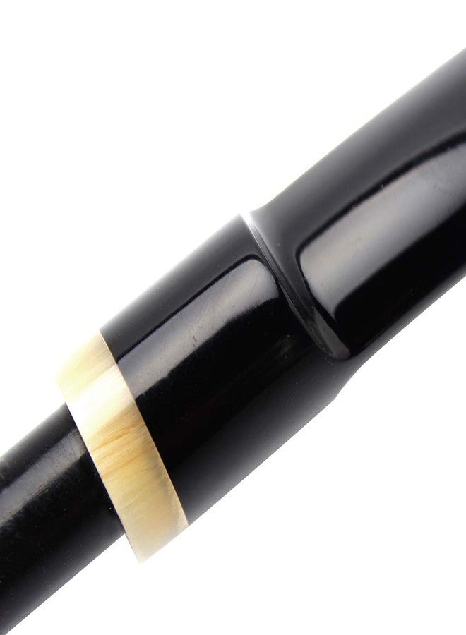 OLD FOX Bent Tobacco Pipe Stem Replacement Mouthpiece with Horn Ring Fit 9mm Pipe (BE0120) - Image 4