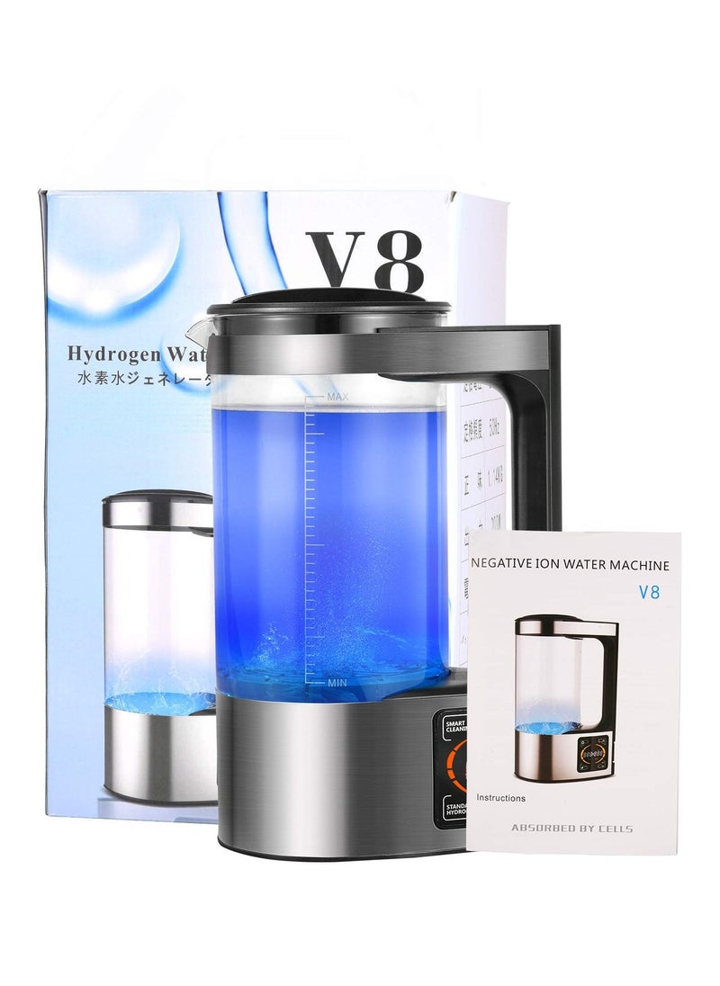 Generic - 2L Hydrogen Water Bottle Generator, 200W Hydrogen Rich Water Machine, SPE PEM Technolog Constant Temperature Heating Hydrogen Generator Water Kettle Pitcher, Make Clean Water for Home - Image 1