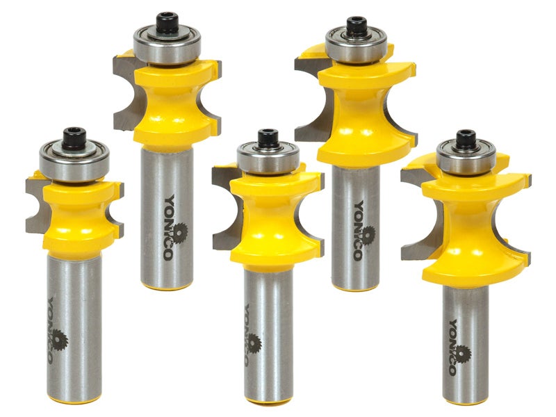 YONICO 13515 5 Bit Bullnose Router Bit 1/2-Inch Shank - Image 1
