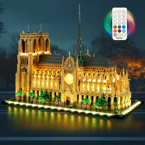 BRIKSMAX 20 Light Kit for Lego21061 Notre Dame Cathedral with Remote ControlInnovative Led Lighting Compatible with Lego Architecture Not Included Lego Set - Image 1