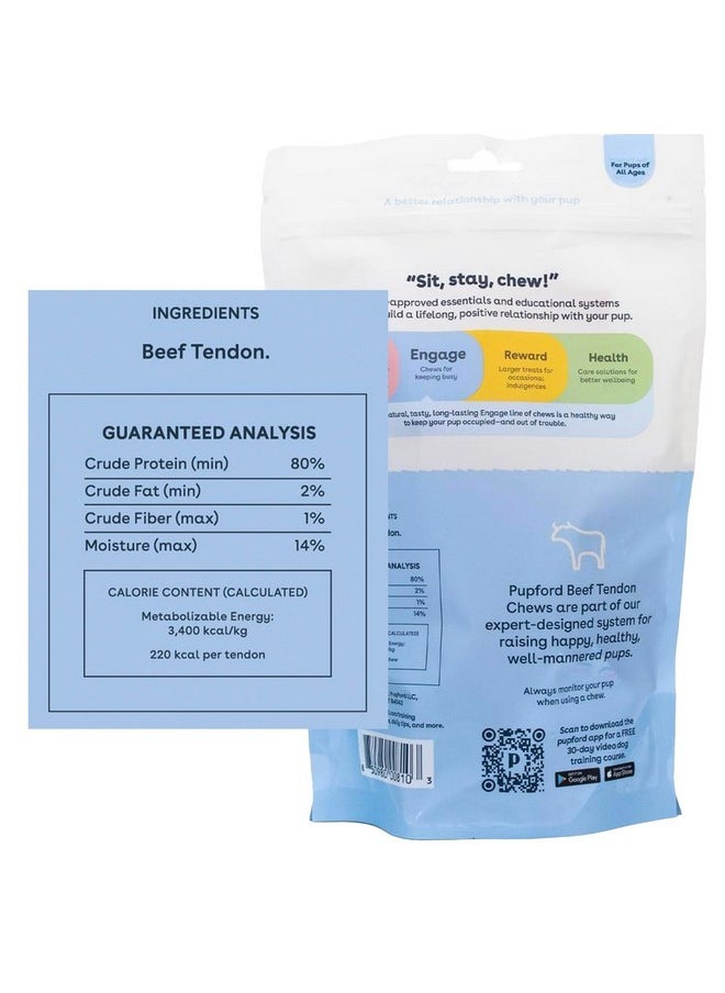 pupford Pupford Turbo Beef Tendon Chews for Dogs & Puppies, All-Natural Dog Chew with Glucosamine for Joint Health, Long-Lasting Toy, Great for Teething (5 Count)  - Image 2