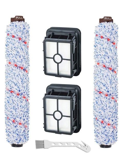 5-Piece Replacement Parts for Bissell Multi-Surface Brush Rolls 1868 and Vacuum Filters 1866 Replacement