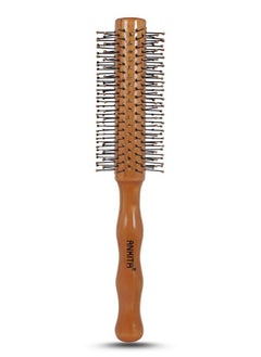 Ankita Wooden Hair Brush With Nylon Bristle Allpurpose Colors May Vary (B17) By Chhavi Creation  - Image 1