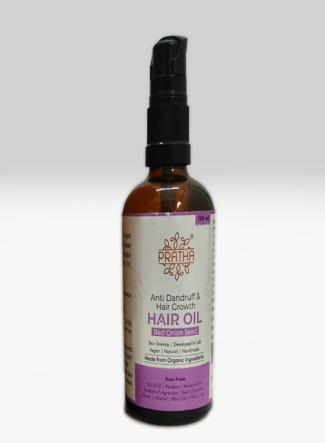 Pratha 100% Natural Red Onion Hair Oil for Hair Growth 100 ml Helps Hydrate, Strengthen & Protect Your Hair Anti Hair Fall Oil - Image 2