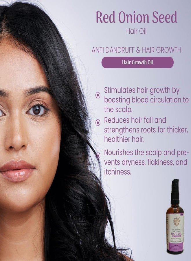 Pratha 100% Natural Red Onion Hair Oil for Hair Growth 100 ml Helps Hydrate, Strengthen & Protect Your Hair Anti Hair Fall Oil - Image 4
