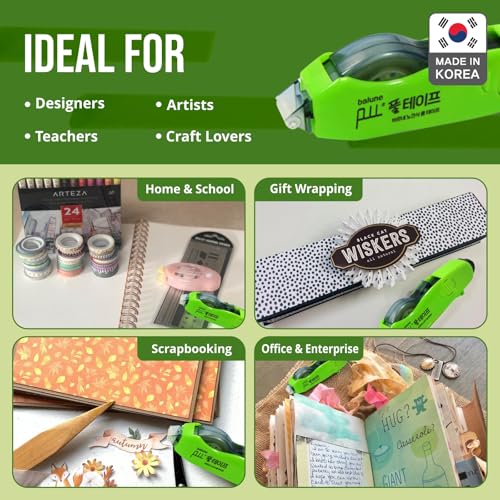 TAPE RUNNER - Double Sided Adhesive with Dispenser Roller Included - Acid Free, Sticky, Transparent - Ideal for Scrapbooking, Crafts & More - Retractable (315 inches per Cartridge), 5 Cartridges - Image 4