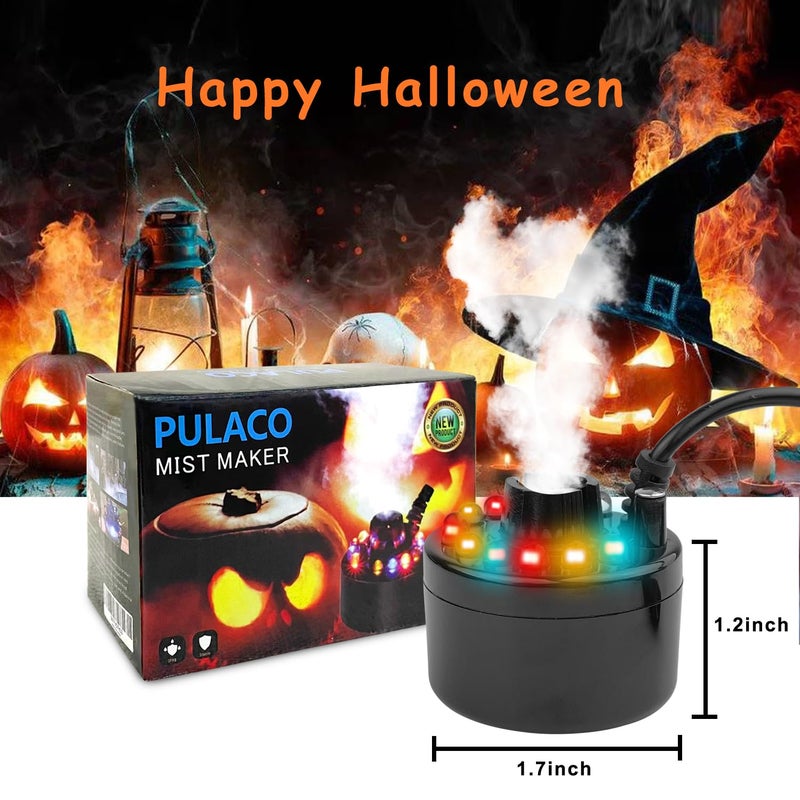 PULACO Mist Maker, Indoor Fountain Mister Foggers, Small Pond Fog Machine Atomizer Air Humidifier Perfect for Water Feature, Halloween - Image 2
