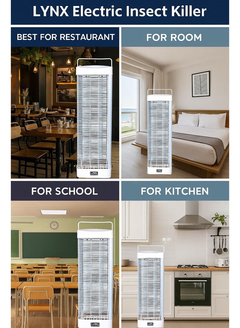 LYNX Electric Insect Killer Mosquito Trap UV Light Fly Bug Zapper Lamp 30W for Home, Kitchen, Office, Restaurant, Hotel – Non-Toxic, Odorless, Indoor Insect Control, 50m² Coverage – Model LY-IK-2055 - Image 5