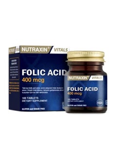 Nutraxin Vitals Folic Acid 400 mcg 100 tablets