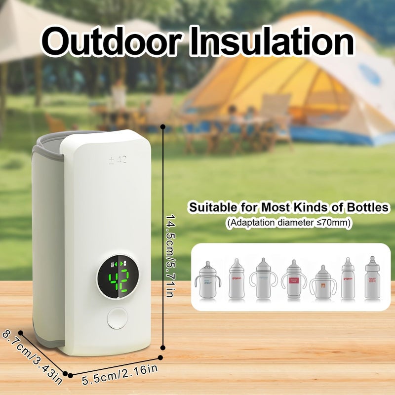 Portable Bottle Warmer Travel Friendly Rapid Heating Rechargeable Comfortable Bottle Warmer Anytime Anywhere Precise Temperature Ultra Long Battery Life - Image 2