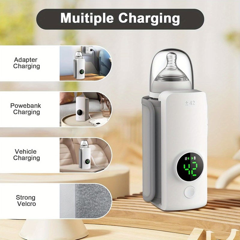 Portable Bottle Warmer Travel Friendly Rapid Heating Rechargeable Comfortable Bottle Warmer Anytime Anywhere Precise Temperature Ultra Long Battery Life - Image 3