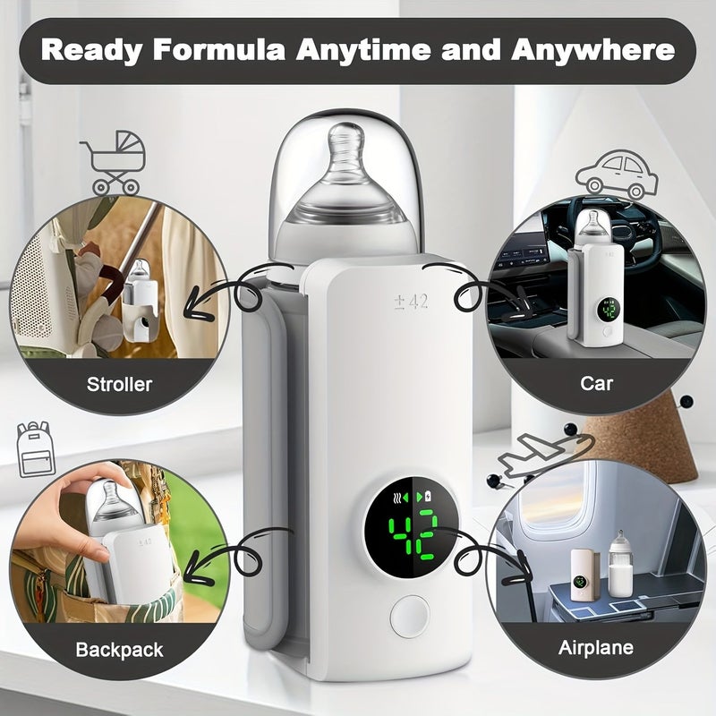 Portable Bottle Warmer Travel Friendly Rapid Heating Rechargeable Comfortable Bottle Warmer Anytime Anywhere Precise Temperature Ultra Long Battery Life - Image 5